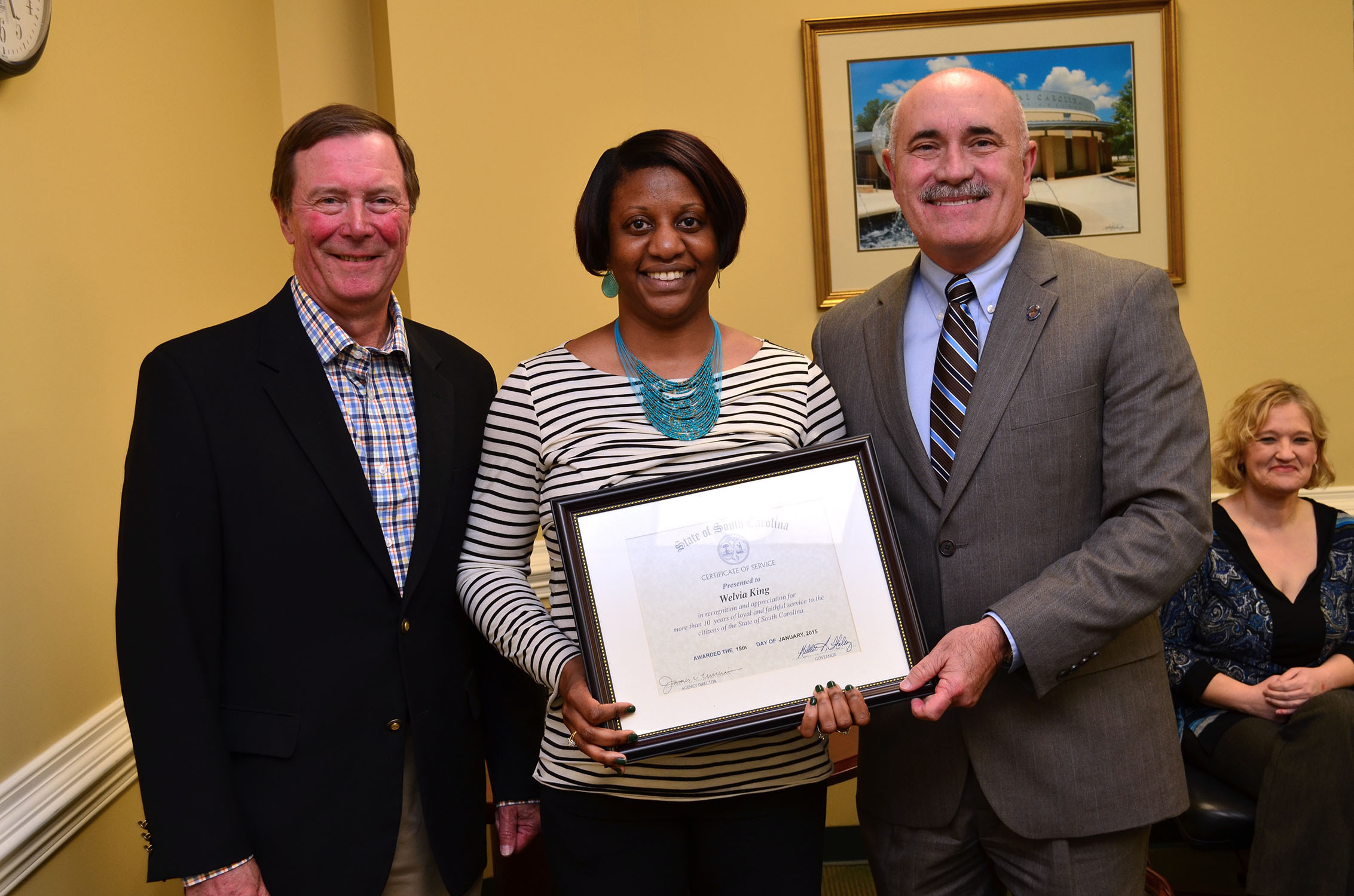 Welvia King State Service Award