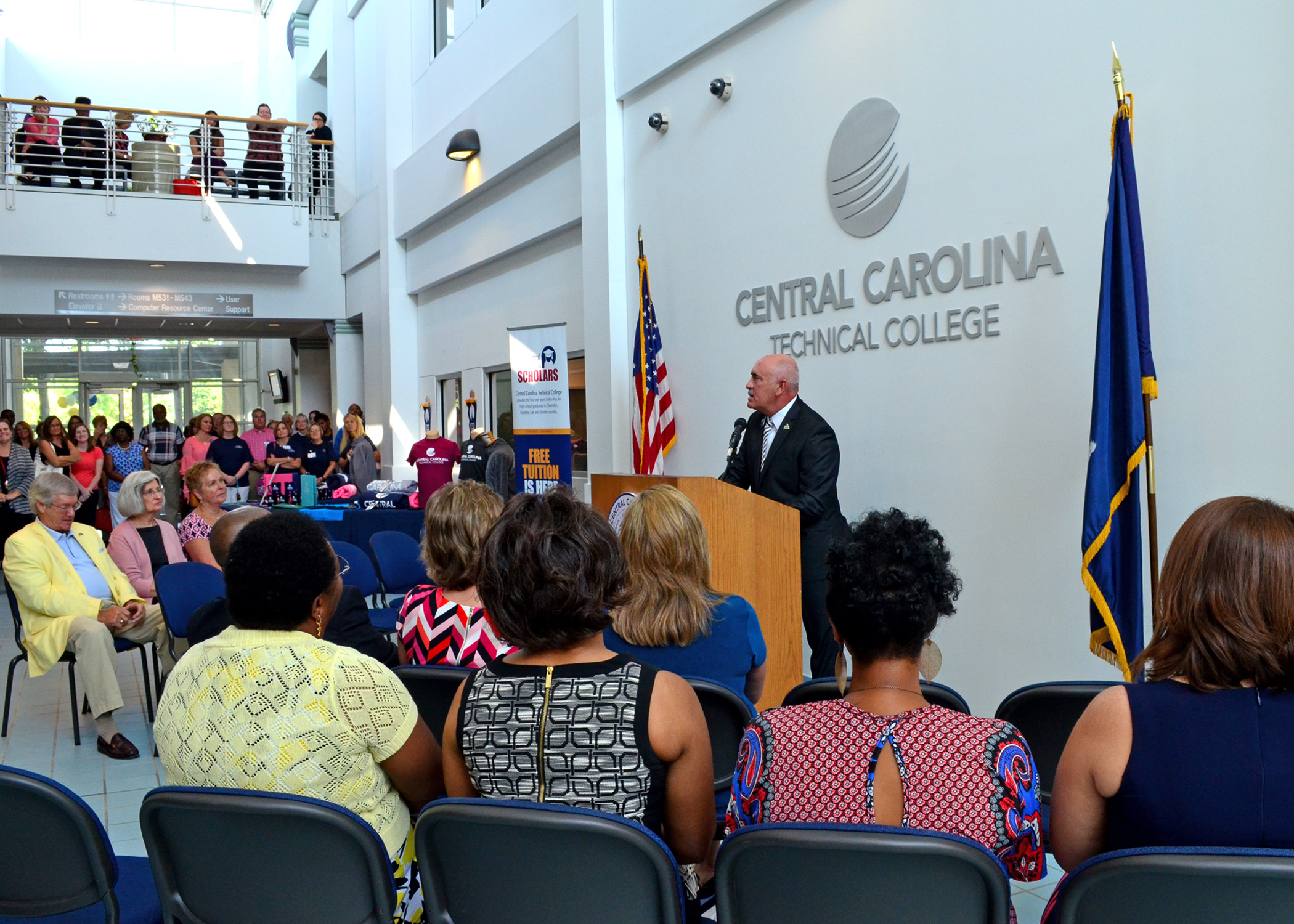 CCTC President Tim Hardee unveiled the new logo