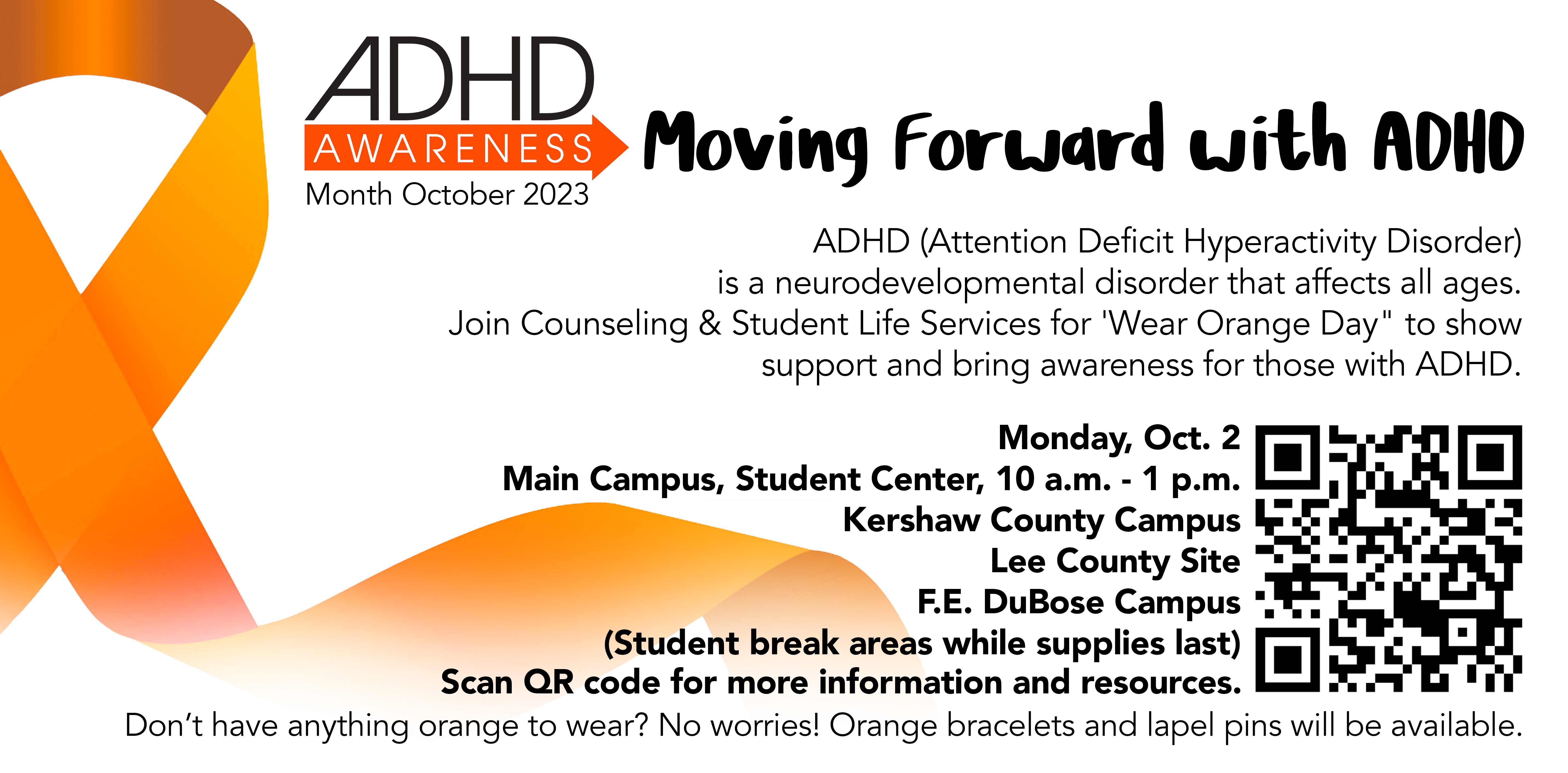 ADHD wear orange 2023