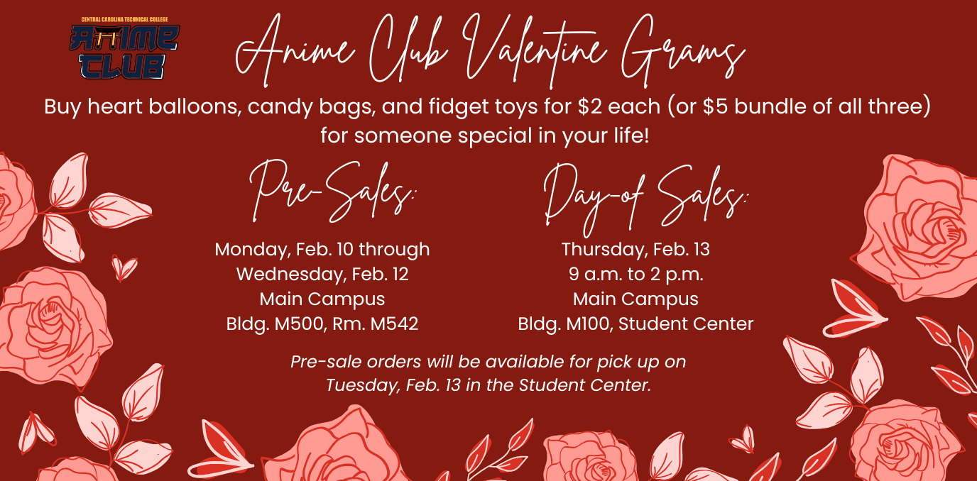Event details with Anime Club logo.