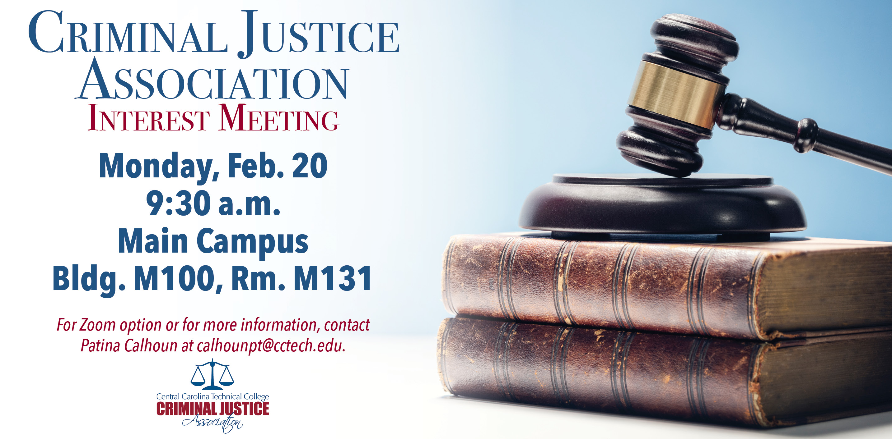 Criminal Justice Spring interest meeting