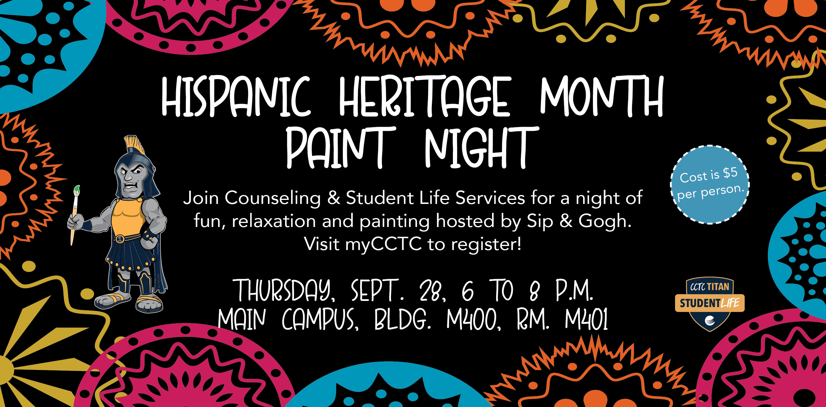 Hispanic heritage paint night 2023