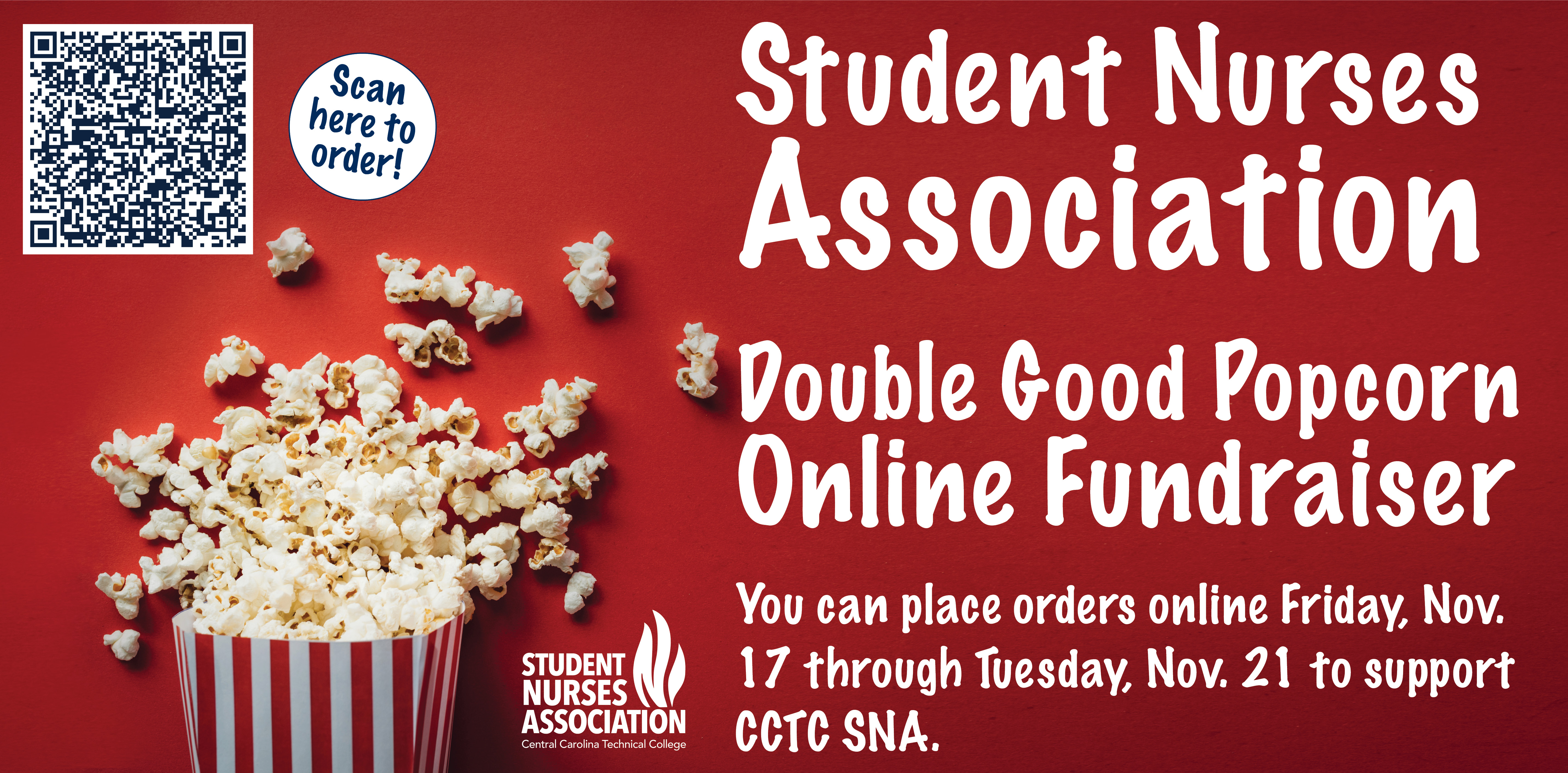 SNA popcorn fundraiser 2023