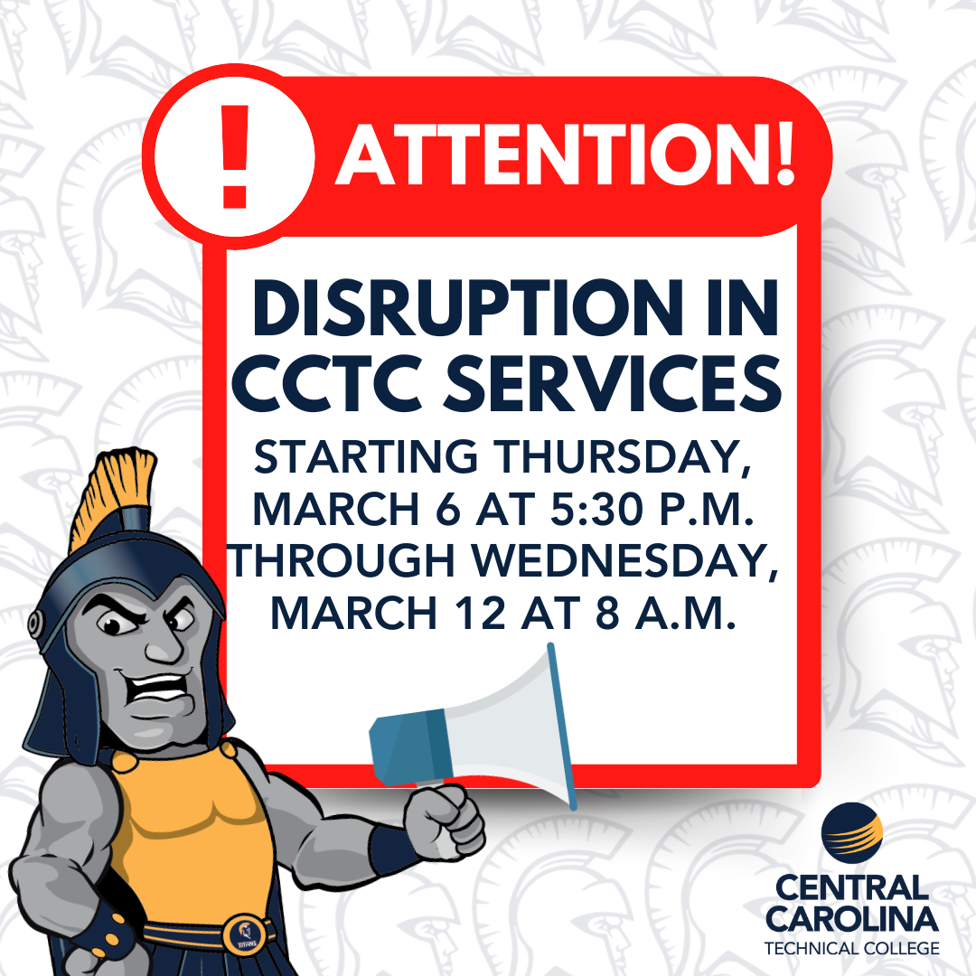 CCTC disruption in services for data center move