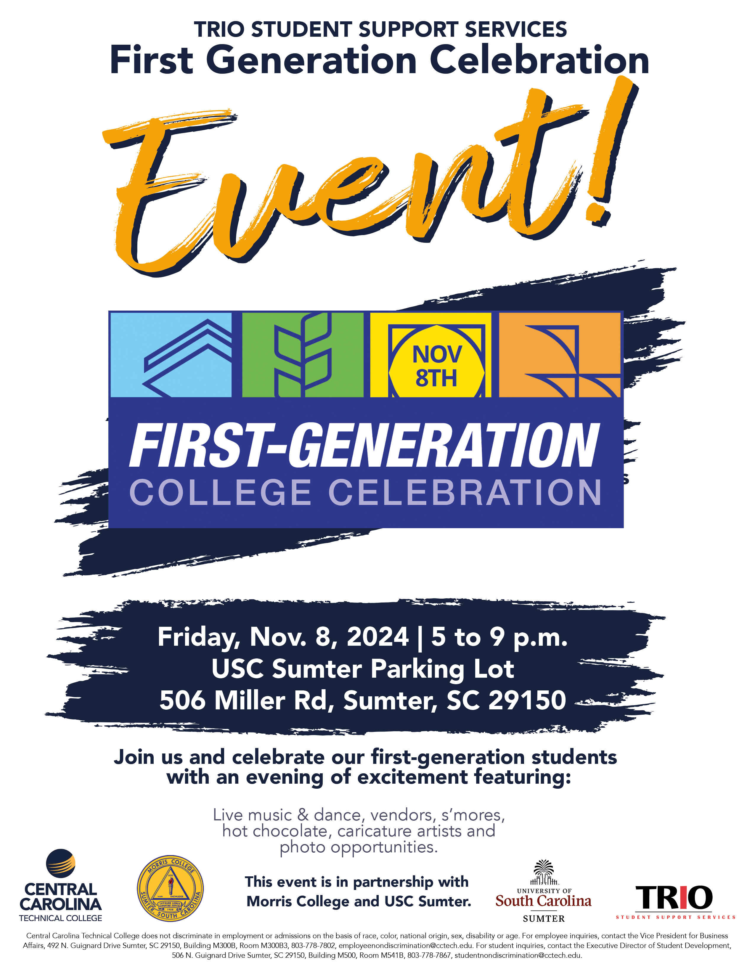 First Generation College Celebration community event flyer