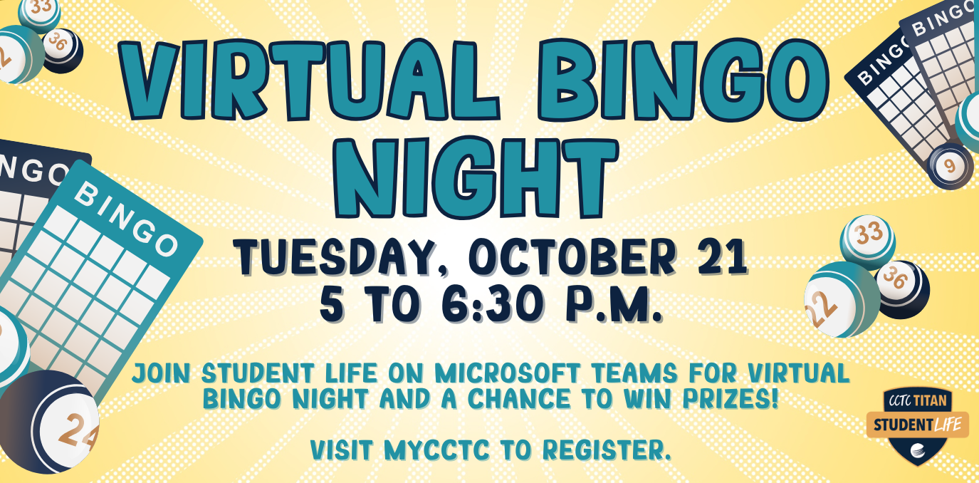 Event details with fun Bingo theme.