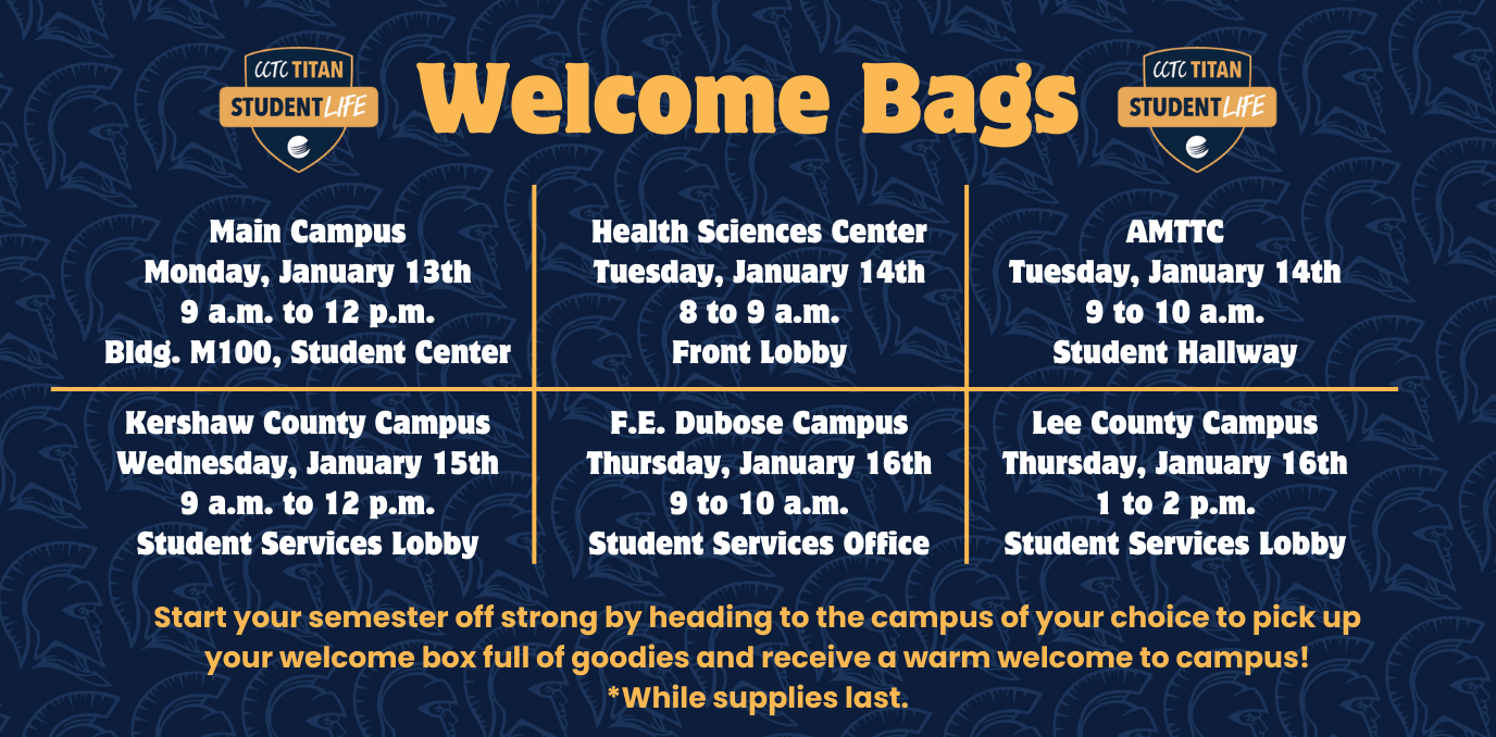 Welcome Bags Jan. 2025